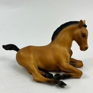 Vintage Breyer #166 Buckskin Foal Lying Down Traditional Model Horse 7” Figure